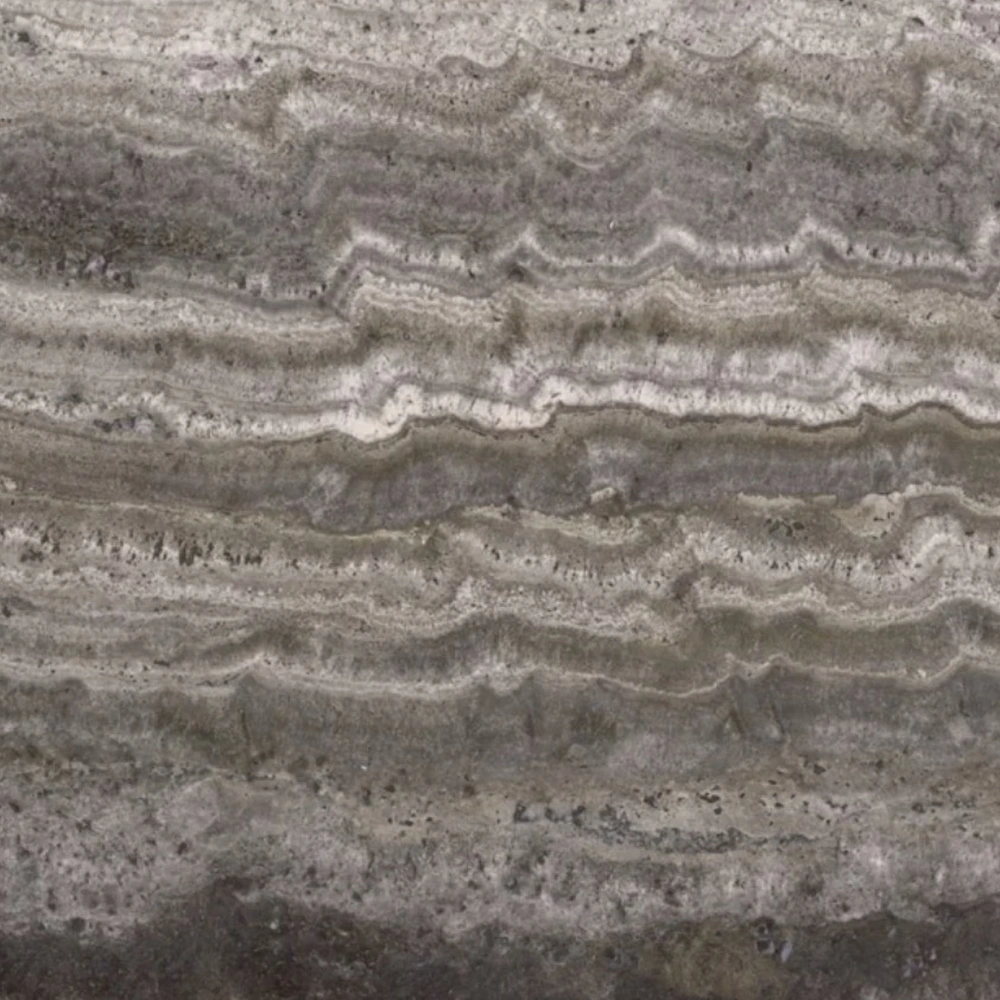 Dunkelsilber Travertin